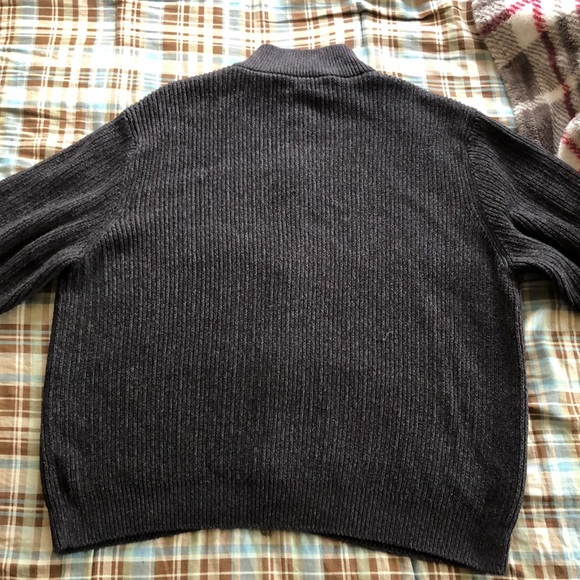 Tasso Elba Mens Full-Zipper Sweater Large (L) 100% Cotton - Picture 3 of 8